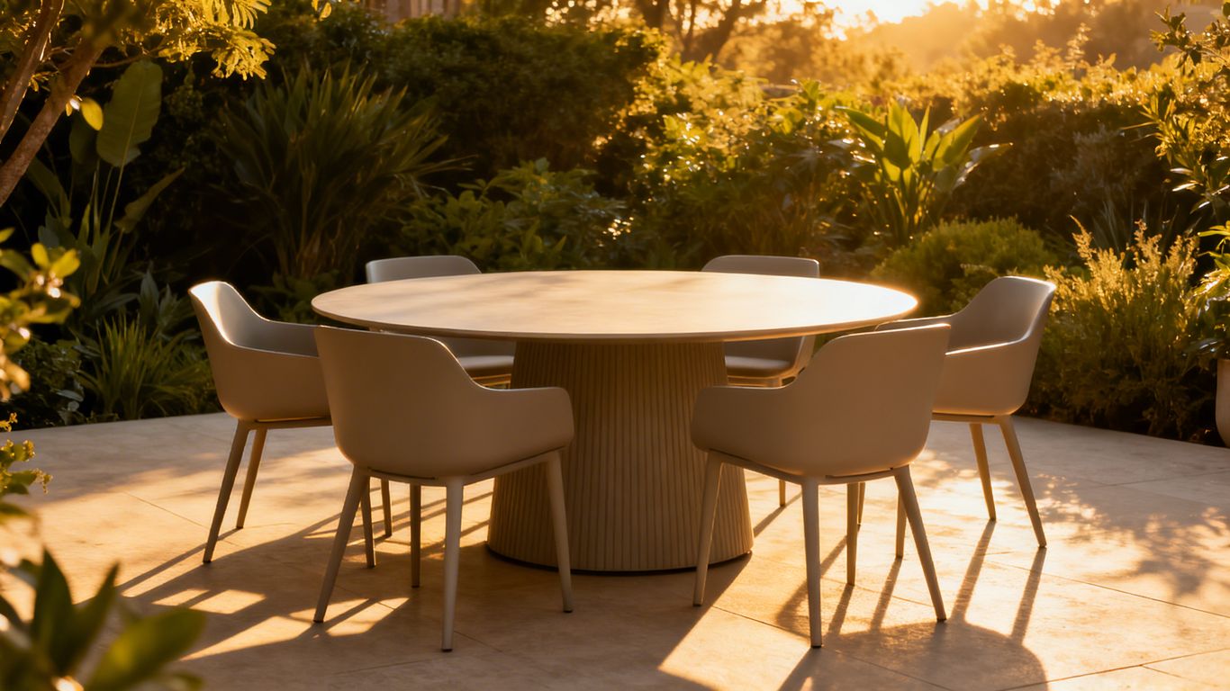 Gastro Möbel für den Außenbereich auf einer Terrasse